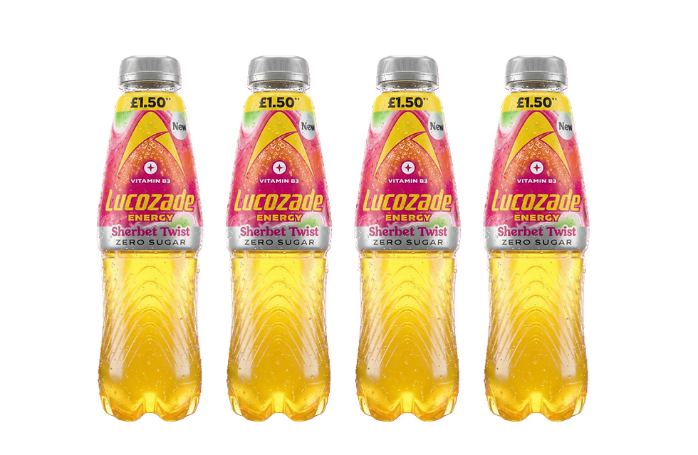 Lucozade launches Sherbet Twist Zero Sugar energy drink