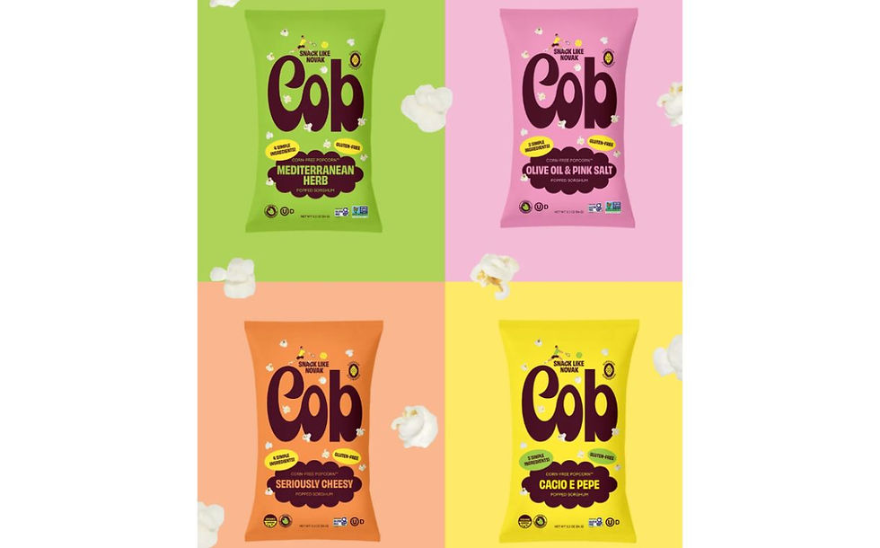 Cob launches corn-free ‘Popcorn’ brand backed by Novak Djokovic