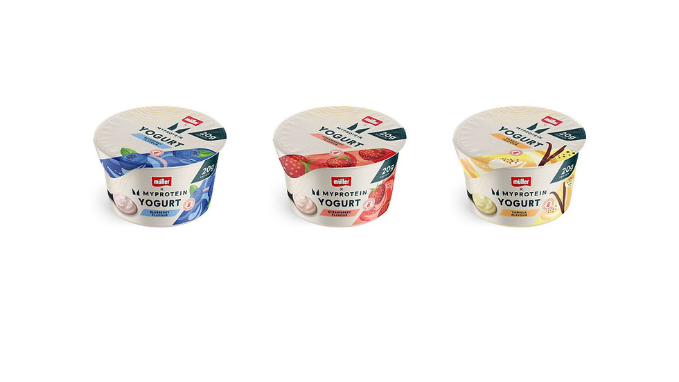 Müller and Myprotein launch 20g high-protein yogurt range