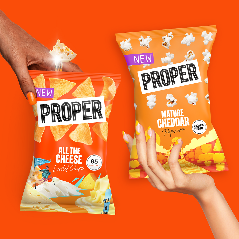 Proper releases its first cheese-flavoured snack products