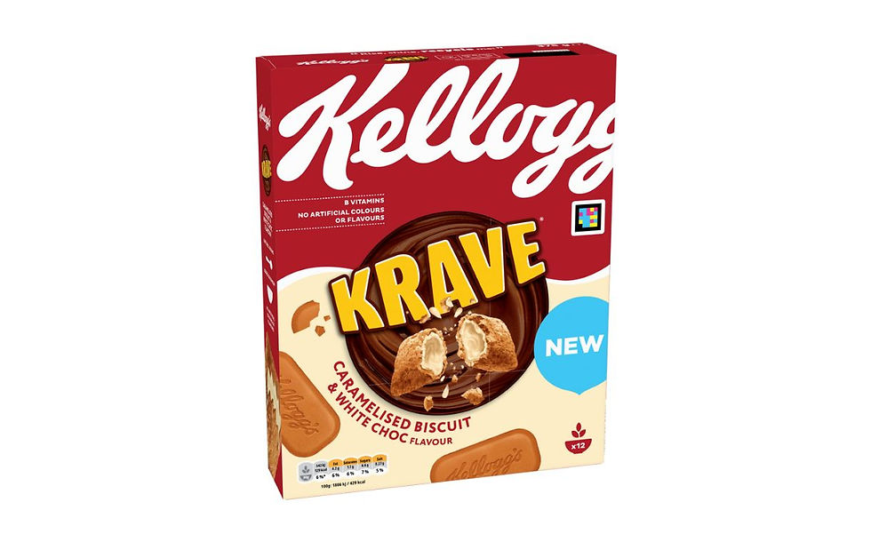 Kellogg’s expands Krave cereal range with new caramelised biscuit and white chocolate flavour