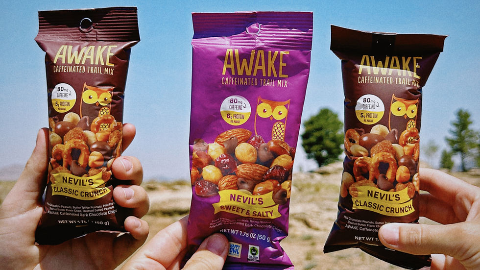 Awake Chocolate expands beyond the chocolate aisle with caffeinated trail mix 