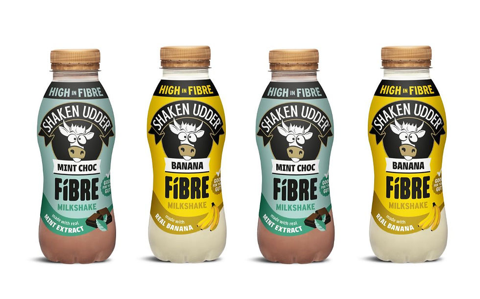 Shaken Udder launches high-fibre milkshake range in Tesco