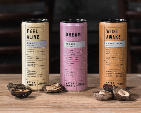WaterJunkie launches mushroom-infused sparkling drinks to tap functional beverage demand