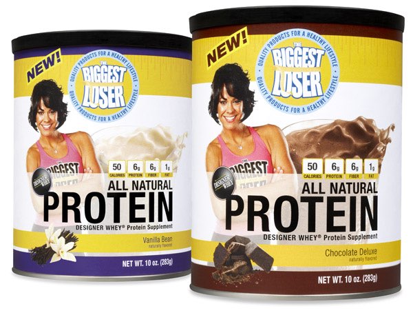 Designer Whey produces The Biggest Loser whey protein products