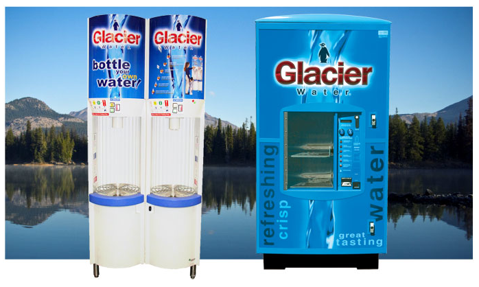 glacier water machines locations