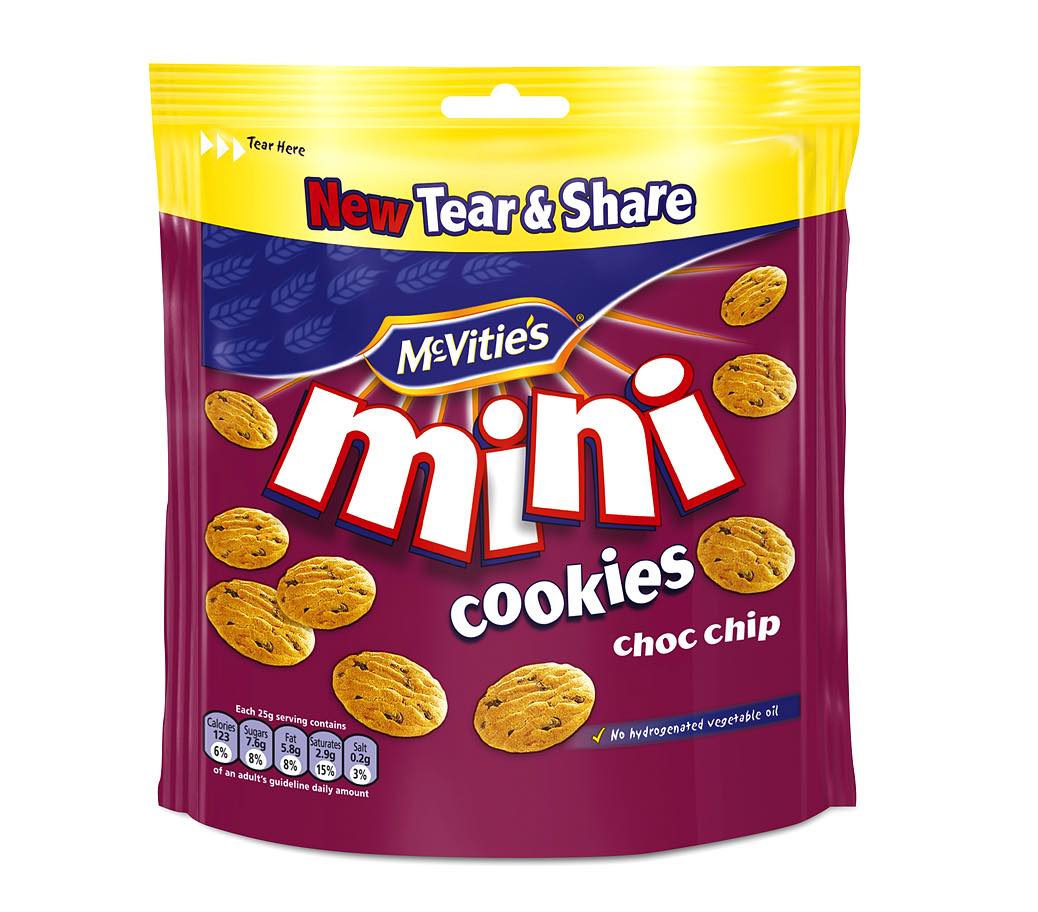 New pack format for McVitie's Mini pouches