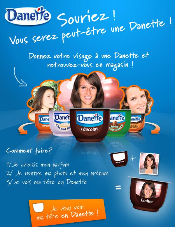 Danone consumers can see their face on product