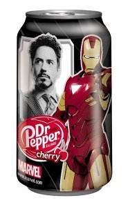 Dr Pepper Iron Man 2 cans