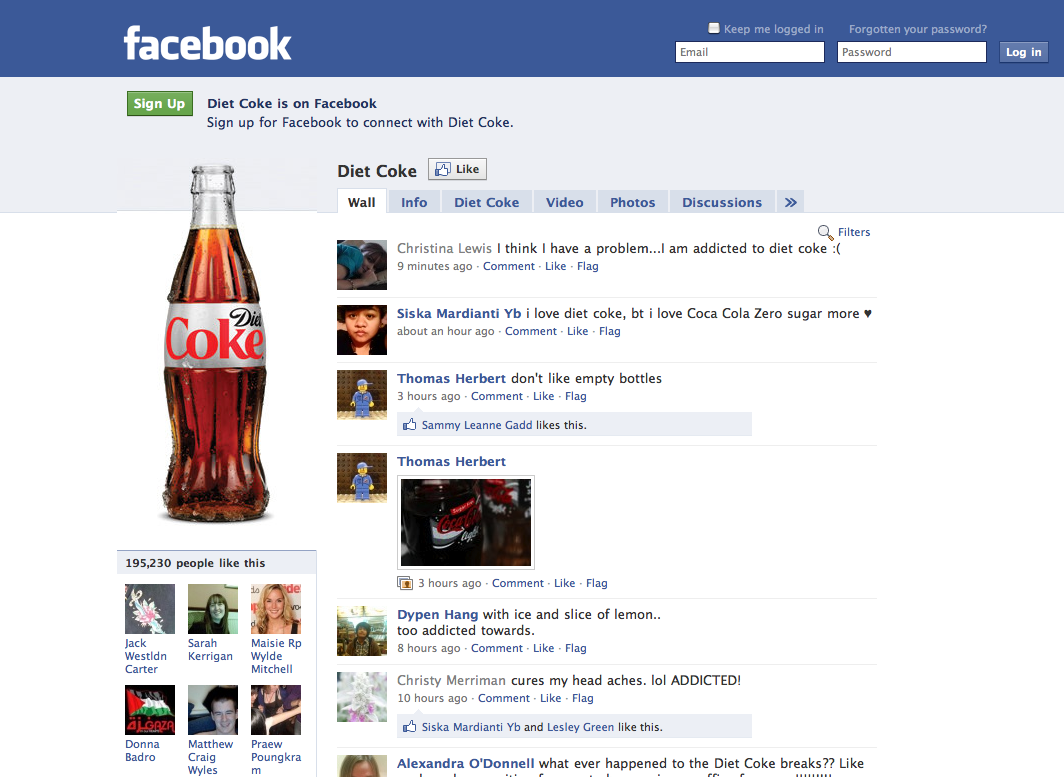 Diet Coke launches pan-European Facebook hub
