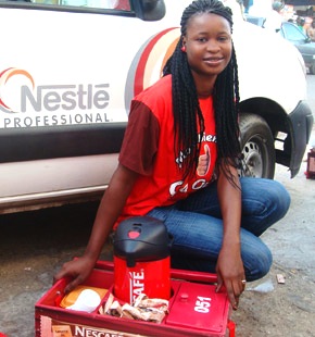Nestlé Professional 'roamers' hand out Nescafé in Senegal