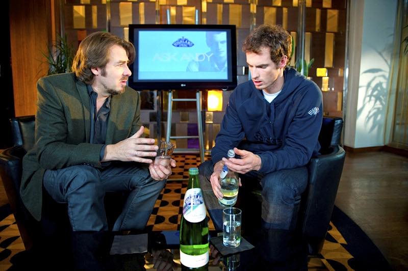 Andy Murray tells all to Jonathan Ross with Highland Spring