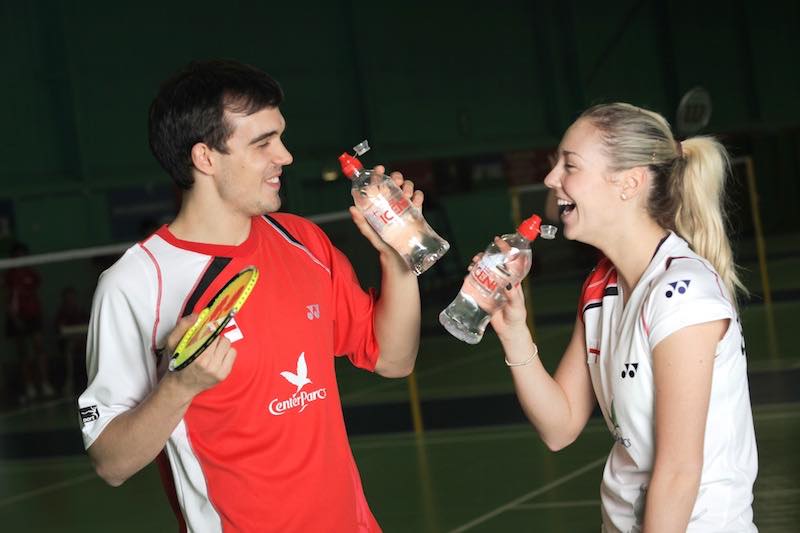 Iceni Water teams up with England badminton stars
