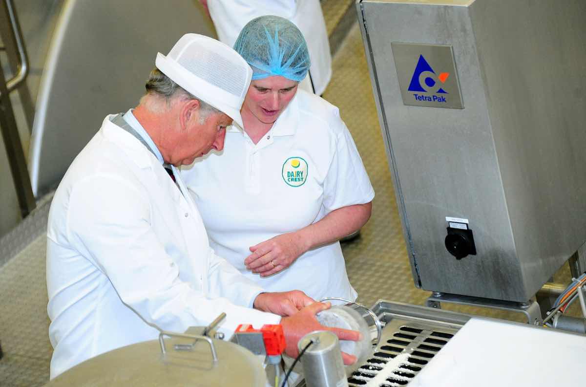 Royal visitor for Dairy Crest’s Davidstow creamery