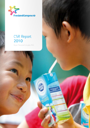 FrieslandCampina publishes its 2010 CSR Report