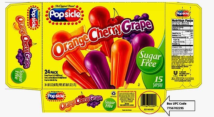 Unilever USA issues allergy alert for boxes of Popsicles
