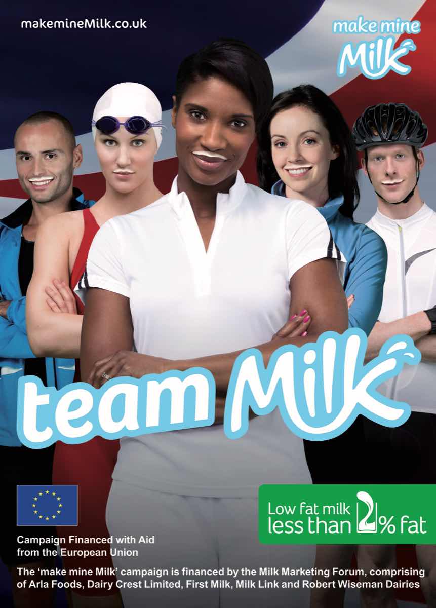 British athletes unite for Team Milk