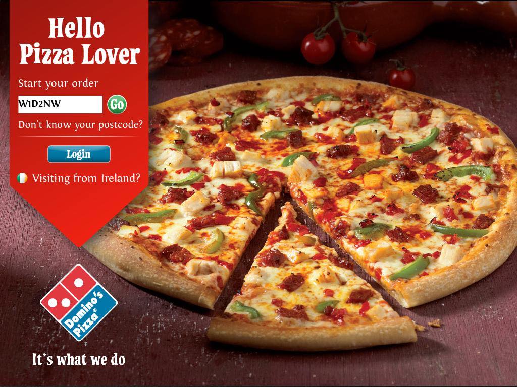 New iPad app from Domino’s for pizza orders