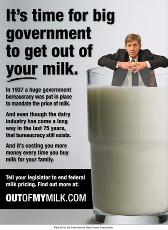 IDFA urges government to 'Get Out of My Milk'