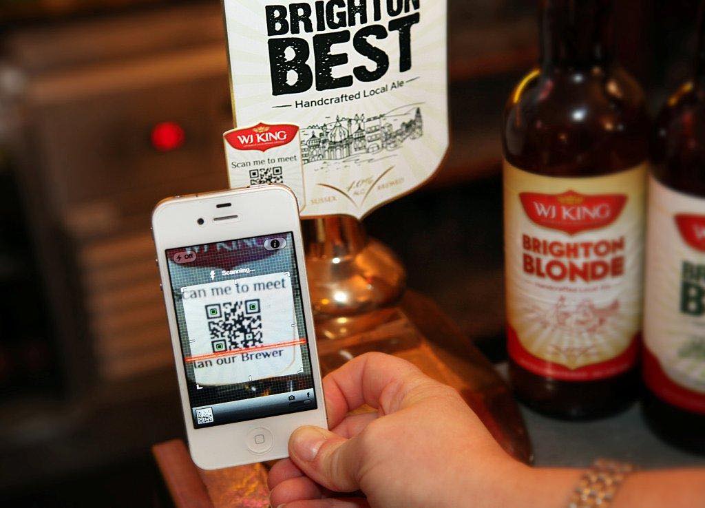 UK microbrewery WJ King launches QR Code campaign