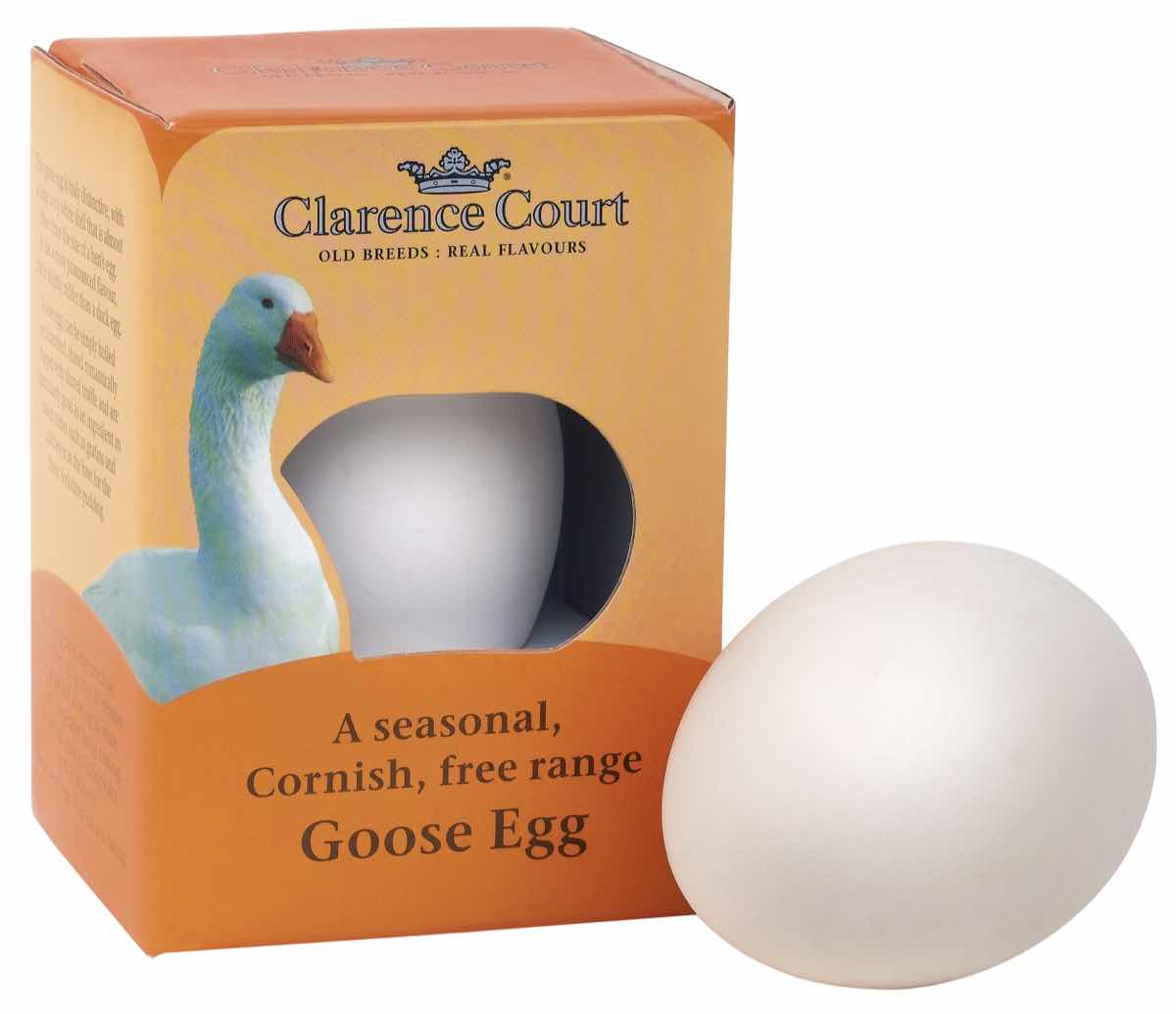 Goose eggs are available for 12 days of Christmas