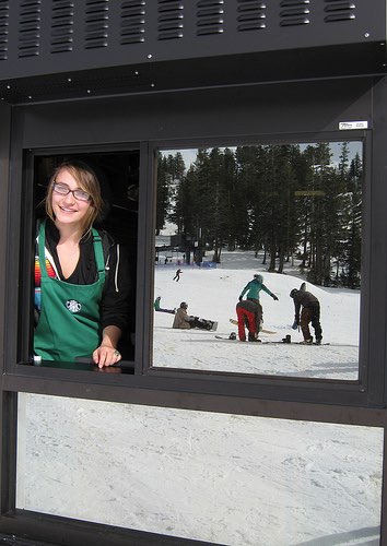 Squaw Valley opens world’s first ski-in/ski-out Starbucks