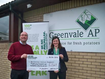 Greenvale raises £64,677 for Macmillan Cancer Support