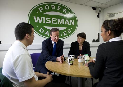 Wiseman Dairies plays host to UK prime minister
