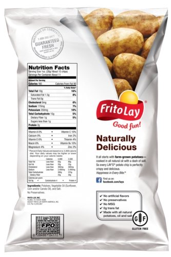 Frito-Lay to validate and label products as gluten free