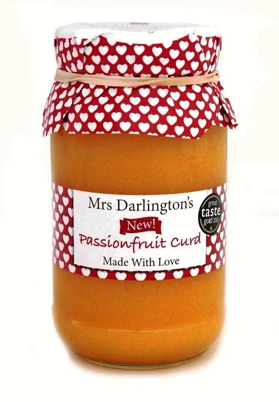 Passionfruit Curd by Darlington & Daughters with jars by Beatson Clark