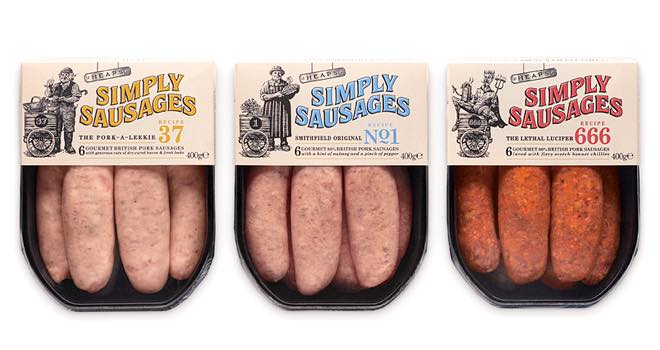 Pearlfisher creates new identity and packaging for Simply Sausages