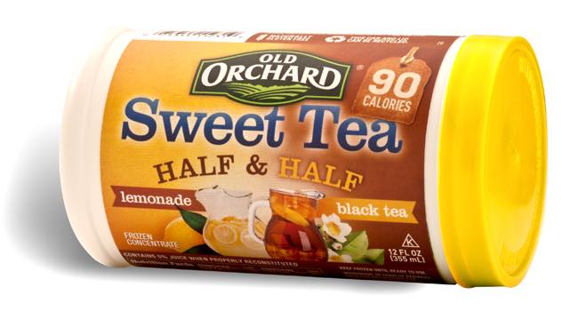 Sweet teas in frozen concentrate form from Old Orchard Brands