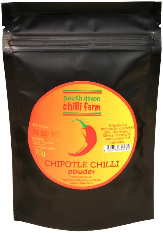 Stand-up pouches from South Devon Chilli Farm