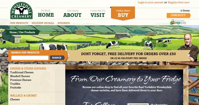 Wensleydale Creamery launches ecommerce website