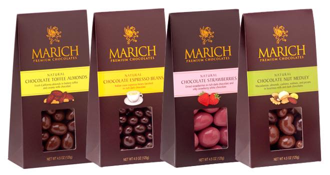 Marich updates chocolate packaging to highlight quality