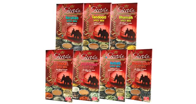 Spice Route range from Geeta’s