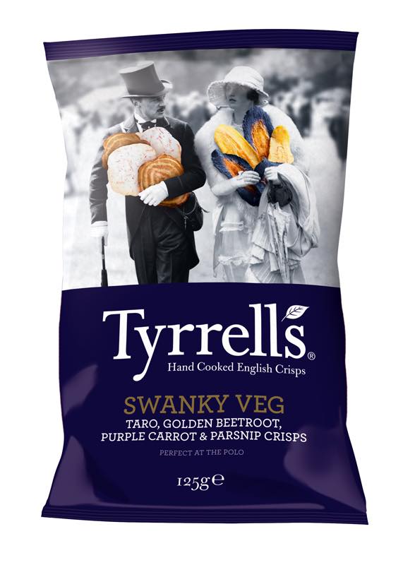 Tyrrells Swanky Veg vegetable crisps - FoodBev Media