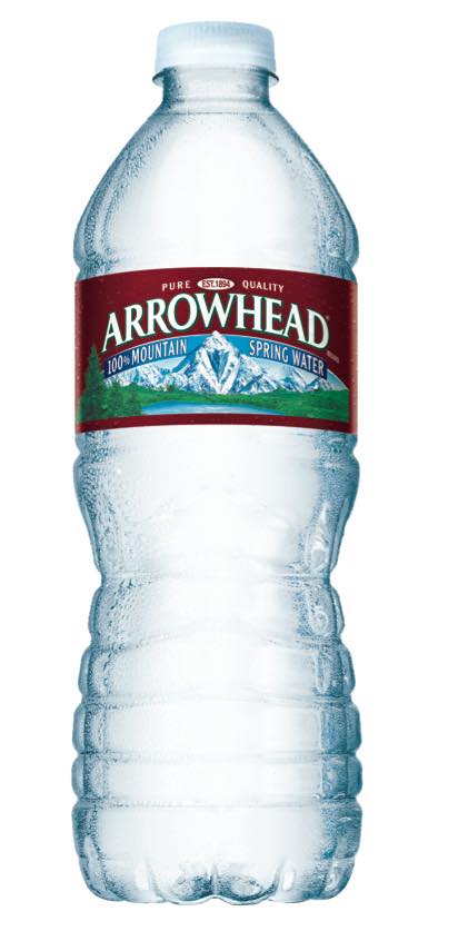 The ReBorn rPET bottle from Arrowhead