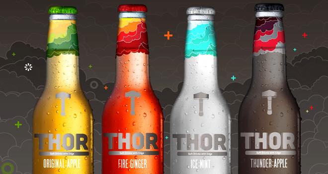 Thor carbonated soft drinks for adults