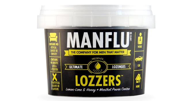 Manflu launches Lozzers and undergoes brand redesign