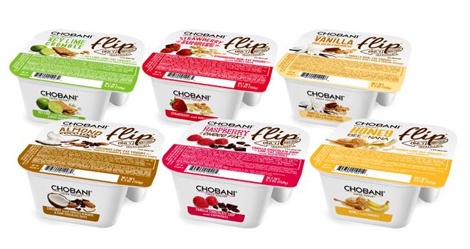 Chobani Flip low-fat yogurt range