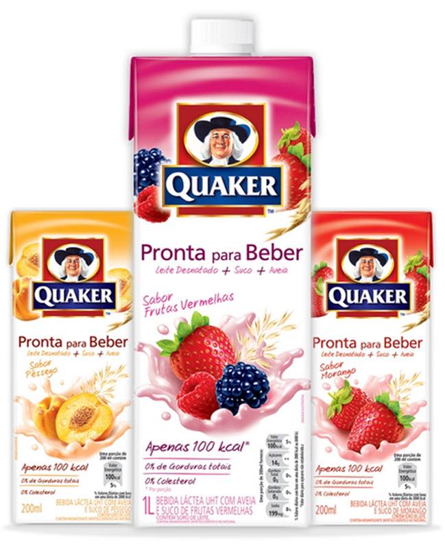 Quaker Pronta para Beber oat-based drink from PepsiCo Brazil