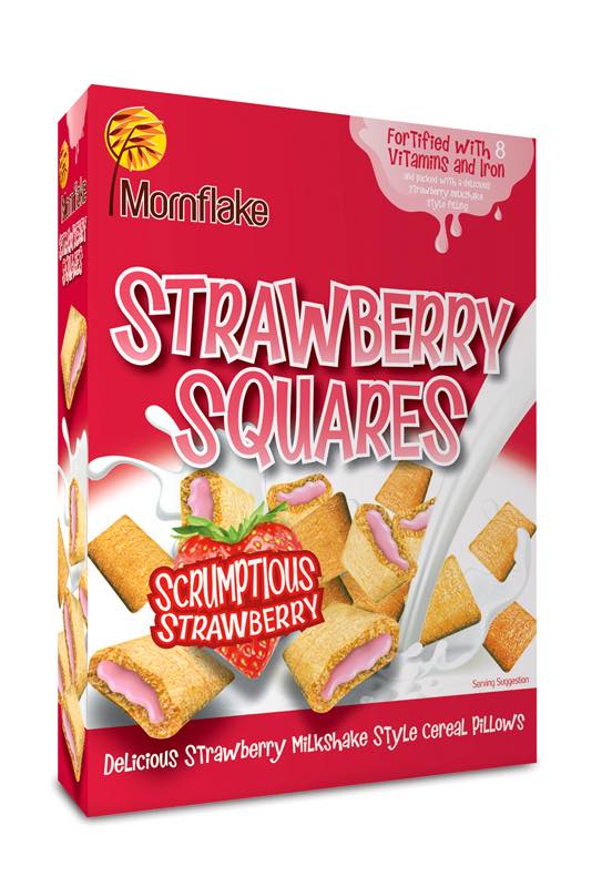 Mornflake Strawberry Squares breakfast cereal