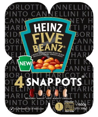 Heinz launches Five Beanz in microwaveable Snap Pots