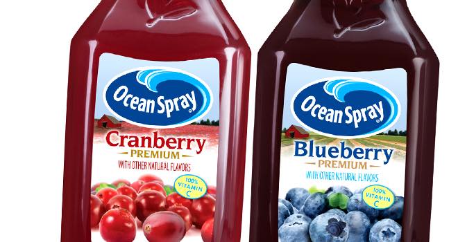 Tropicana Ocean Spray Premium juices