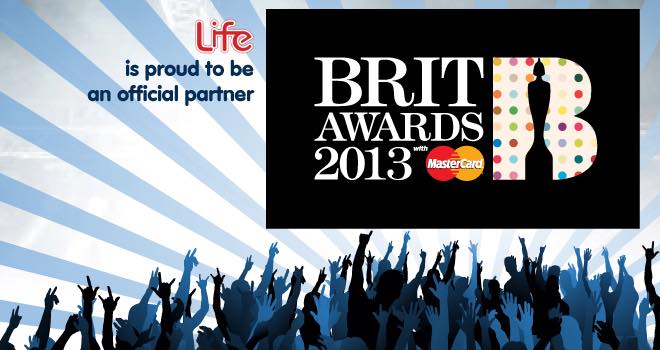 Life water partners with The Brit Awards 2013