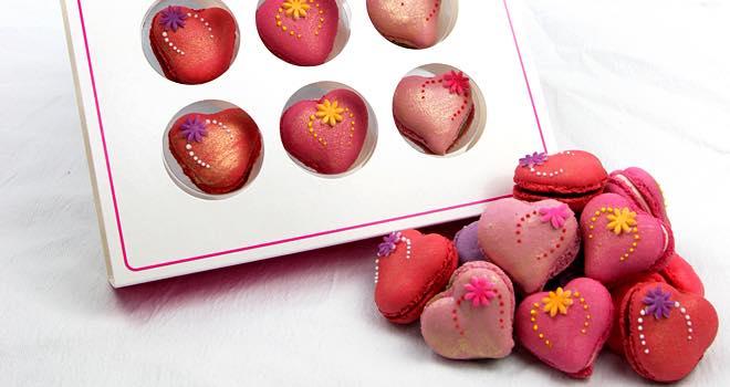 Valentine's Day macaroon gift box from On Patisserie