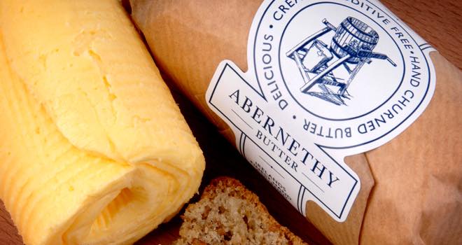 Abernethy hand-churned butter listed by Fortnum & Mason
