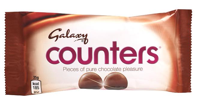 Galaxy Counters in single format by Mars Chocolate