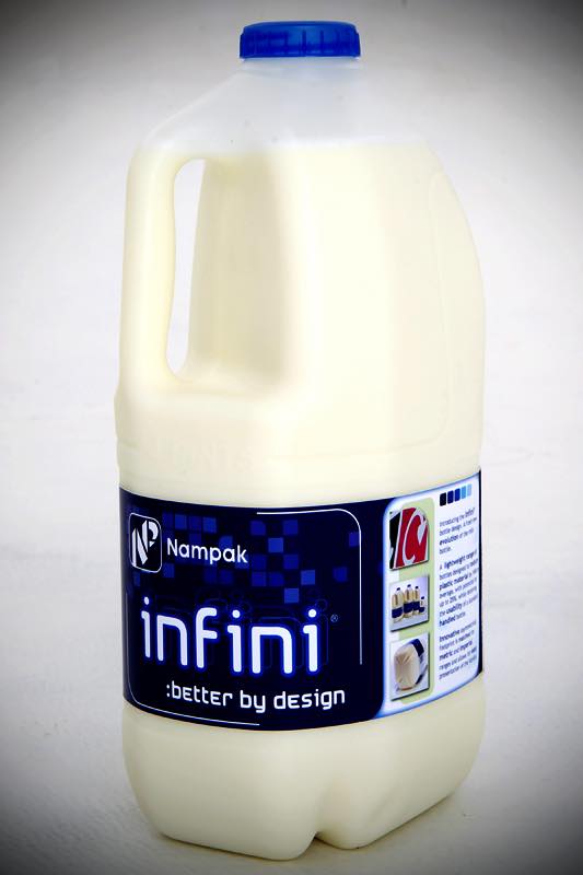Nampak's Infini HDPE bottle is even lighter